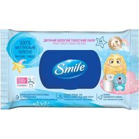 Туалетний папір вологий Smile дитячий 44шт