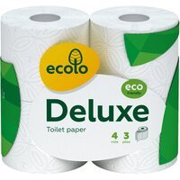 Папір туалетний Ruta Ecolo Deluxe 3 шари 4шт