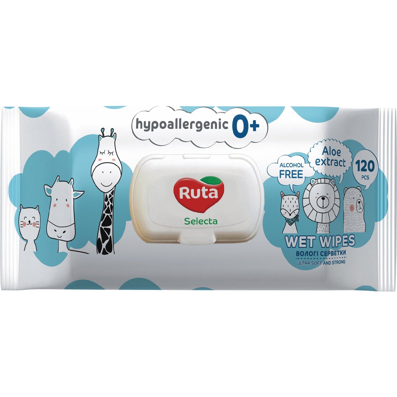 Салфетки влажные детские Ruta Selecta 120шт – купить в Киеве | цена и ...