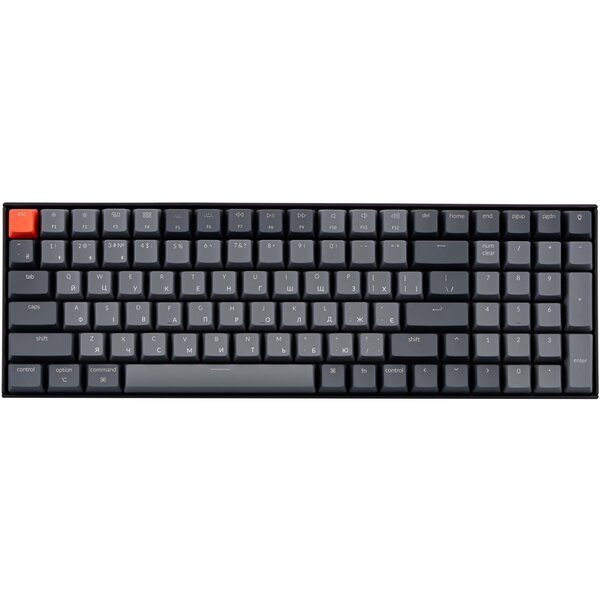 

Клавиатура Keychron K4 100Key, Gateron G PRO Red, BT/USB-A, EN/UKR, White Led, black (K4A1_Keychron)