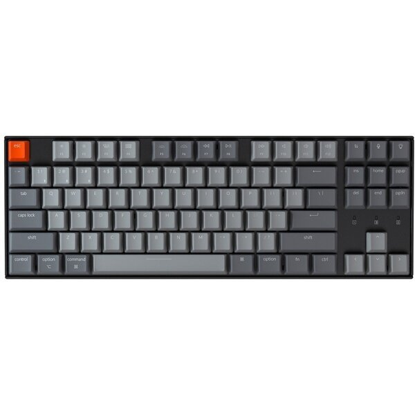 

Клавиатура Keychron K8 87Key, Gateron G Pro Brown, Hot-Swap, BT/USB-A, EN/UKR, White Led, black (K8G3_Keychron)