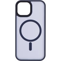 Чохол 2Е Basic для Apple iPhone 15, Soft Touch MagSafe Cover, Dark Blue (2E-IPH-15-OCLS-DL)