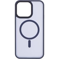 Чохол 2Е Basic для Apple iPhone 15 Pro Max, Soft Touch MagSafe Cover, Dark Blue (2E-IPH-15U-OCLS-DB)