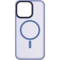 Чохол 2Е Basic для Apple iPhone 15 Pro Max, Soft Touch MagSafe Cover, Light Blue (2E-IPH-15U-OCLS-LB)
