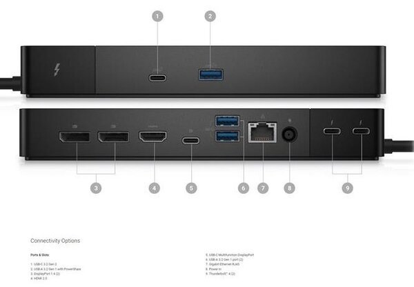 

Порт-репликатор Dell Thunderbolt Dock WD22TB4, 180W