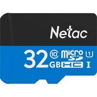 Карта памяти Netac microSD 32GB C10 UHS-I R80MB/s + SD (NT02P500STN-032G-R)