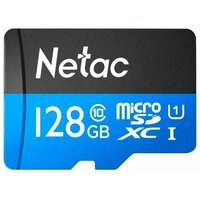 Карта памяти Netac microSD 128GB C10 UHS-I R80MB/s + SD (NT02P500STN-128G-R)