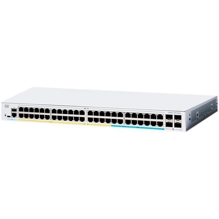 Коммутатор Cisco Catalyst 1300 48-port GE, PoE, 4x1G SFP (C1300