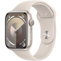 Смартгодинник Apple Watch Series 9 GPS 45mm Starlight Aluminium Case with Starlight Sport Band – M/L
