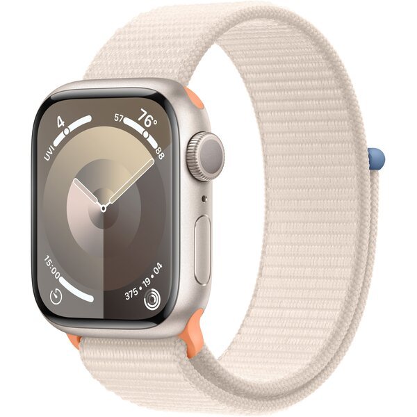 

Смарт-часы Apple Watch Series 9 GPS 41mm Starlight Aluminium Case with Starlight Sport Loop