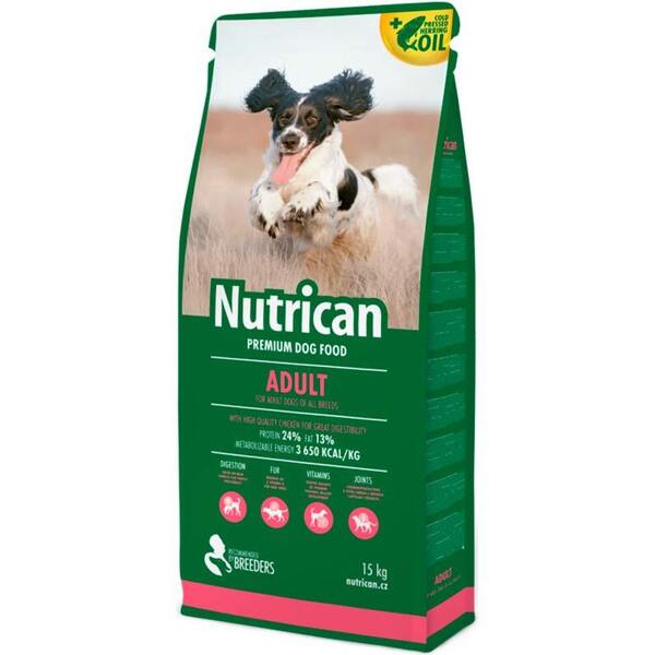 ≡ Сухий корм для собак Nutrican Adult зі смаком курки 15 кг – купити в ...