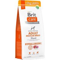 Корм для собак середніх порід Brit Care Dog Hypoallergenic Adult Medium Breed гіпоалергенний з ягням, 12+2 кг