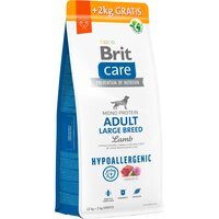 Корм для собак великих порід Brit Care Dog Hypoallergenic Adult Large Breed гіпоалергенний з ягням, 12+2 кг