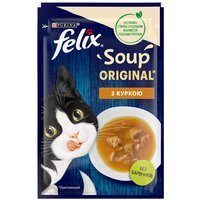 Вологий корм Felix Soup (Суп) для котів з куркою 48г