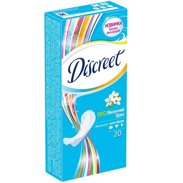 

Прокладки ежедневные Discreet Deo Spring Breeze Multiform 20 шт