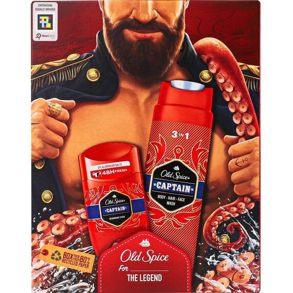 Подарочный набор Dark Captain Гель для душа Old Spice 3в1 250мл ...