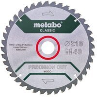 Пилковий диск Metabo PRECISION CUT WOOD – CLASSIC, 216х2.4х30мм, 1.8мм, 40 зубців