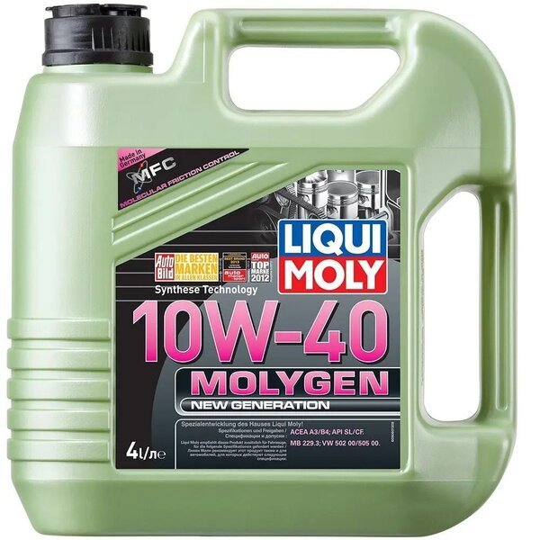 

Масло моторное Liqui Moly Molygen New Generation 10W-40, 4л (41071338842)