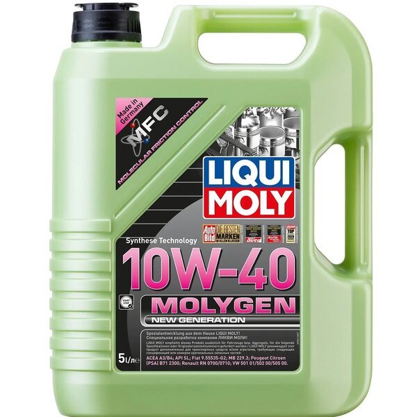 

Масло моторное Liqui Moly Molygen New Generation 10W-40, 5л (41071338843) (9061)
