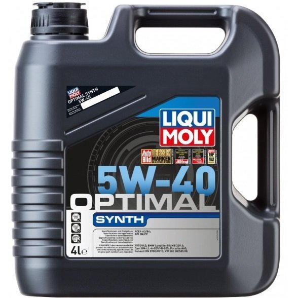 

Масло моторное Liqui Moly Optimal Synth 5W-40, 4л (41021277610)