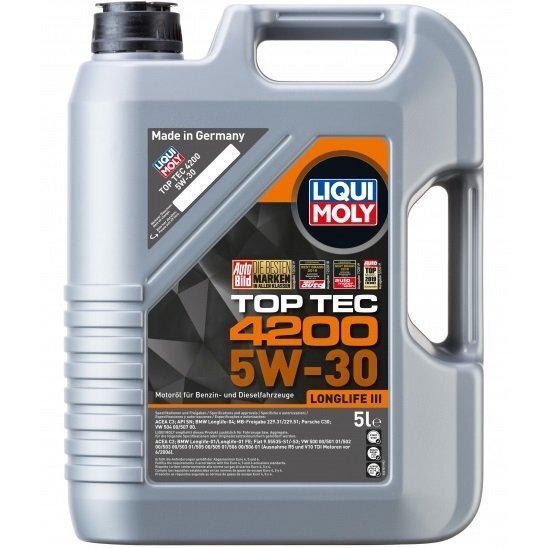 

Масло моторное Liqui Moly TOP TEC 4200 5W-30, 5л (4807664651)