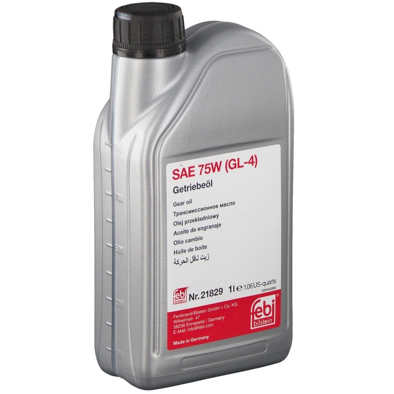 Масло трансмиссионное Febi Bilstein SAE 75W GL-4, 1л (4102676267 ...