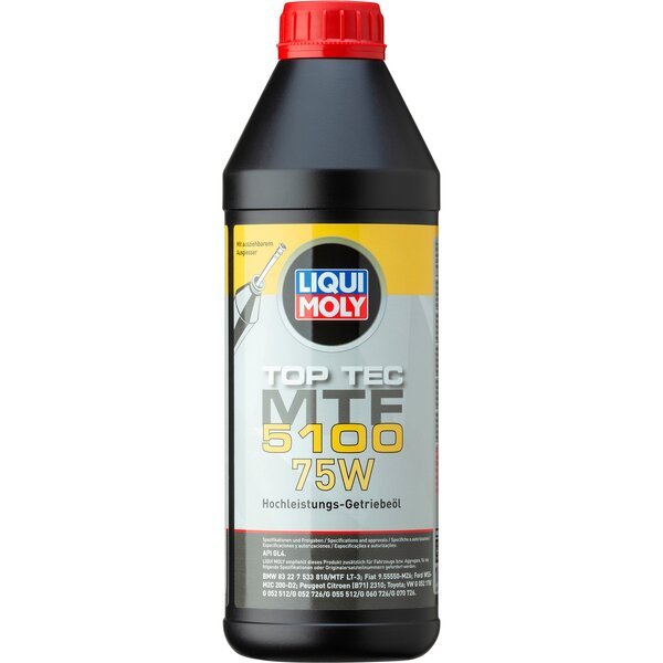 

Масло трансмиссионное Liqui Moly TOP TEC MTF 5100 75W, 1л (41021277584)
