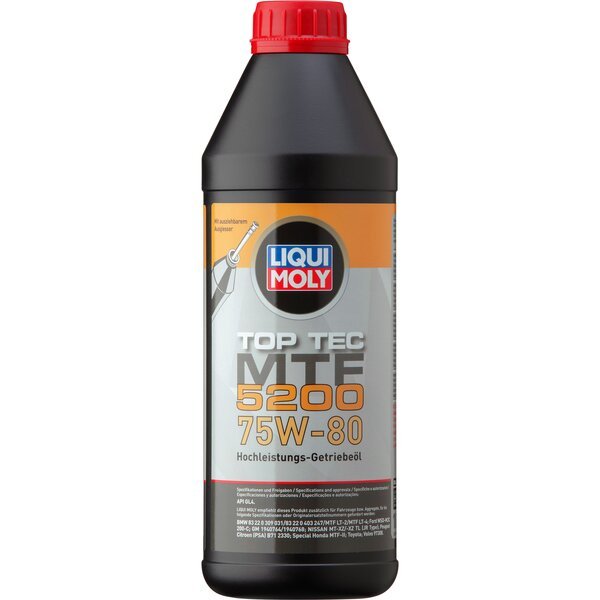 

Масло трансмиссионное Liqui Moly TOP TEC MTF 5200 75W-80, 1л (41021277582)