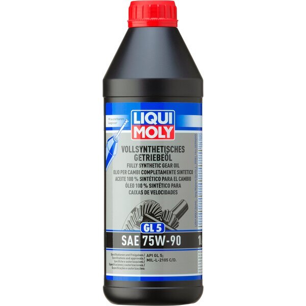 

Масло трансмиссионное Liqui Moly VollSynthetisches Getriebeoil (GL-5) 75W-90, 1л (41021277587)