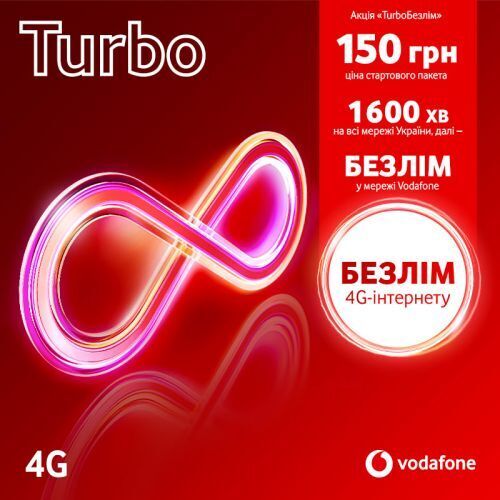 

Стартовый пакет Vodafone Turbo 150