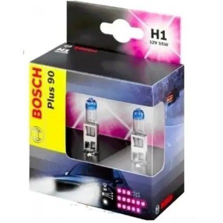 

Лампа Bosch галогеновая 12V H1 P14.5S Plus 90 (2шт) (BO_1987301073)