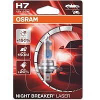 Лампа Osram галогеновая 12V H7 55W Px26d Night Breaker Laser Next Generation +150% (OS_64210_NL-01B)