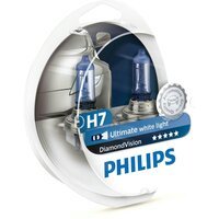 Лампа Philips галогеновая 12V H7 55W Px26D Diamond Vision 5000к (2шт) (PS_12972_DV_S2)