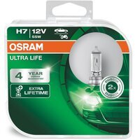 Лампа Osram галогенова 12V H7 55W Px26D Ultra Life, Duobox (2шт) (OS_64210_ULT-HCB)