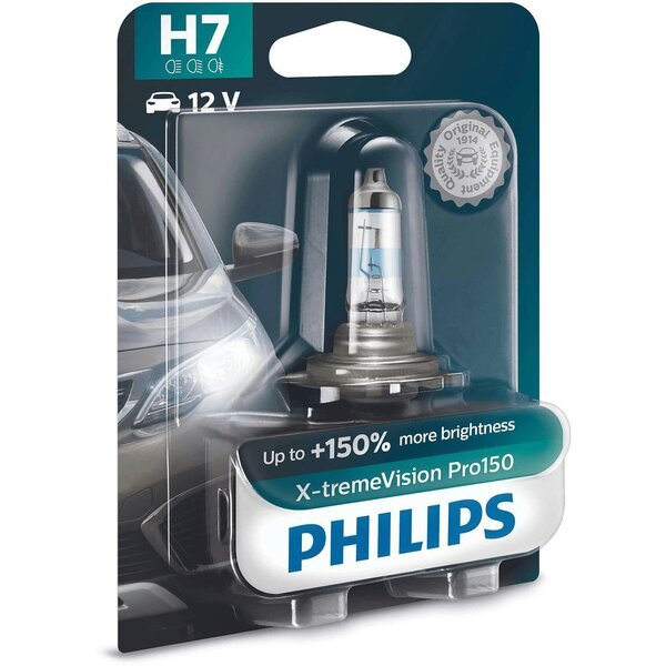 

Лампа Philips галогеновая 12V H7 55W Px26D X-Treme Vision Pro150 (PS_12972_XVP_B1)