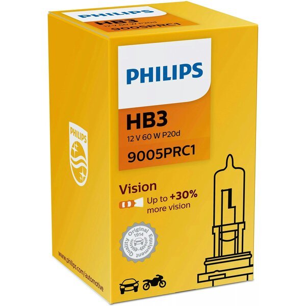 Лампа Philips галогеновая 12V Hb3 60W P20D Vision +30% (PS_9005_PR_C1 ...