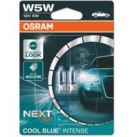 Лампа Osram накаливания 12V W5W 5W W2,1x9.5D Cool Blue Intense Next Gen (2шт) (OS_2825_CBN-02B)