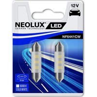 Лампа Neolux светодиодная 12V C5W Led 0.5W 41мм Sv8.5 (2шт) (NE_NF6441_CW-02B)