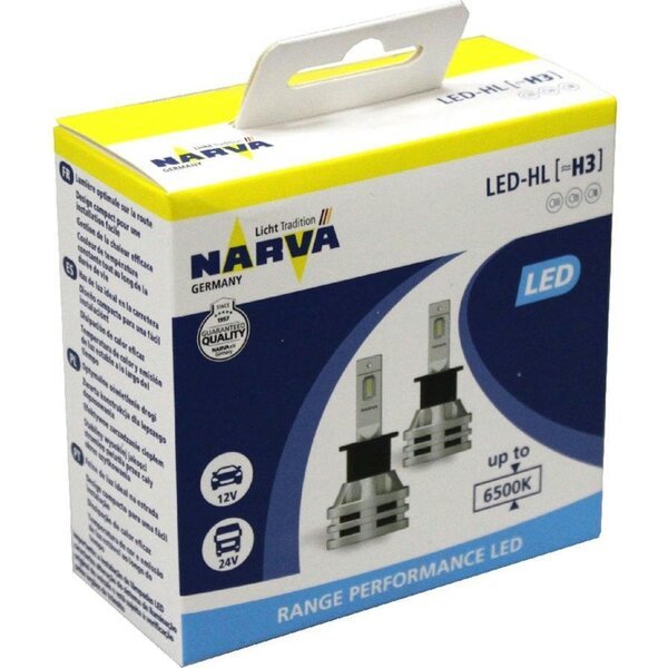 

Лампа Narva светодиодная 12V/24V 19W H3 Led New Range Performance Narva 6500K (2шт) (NV_18058_RPNVA_X2)