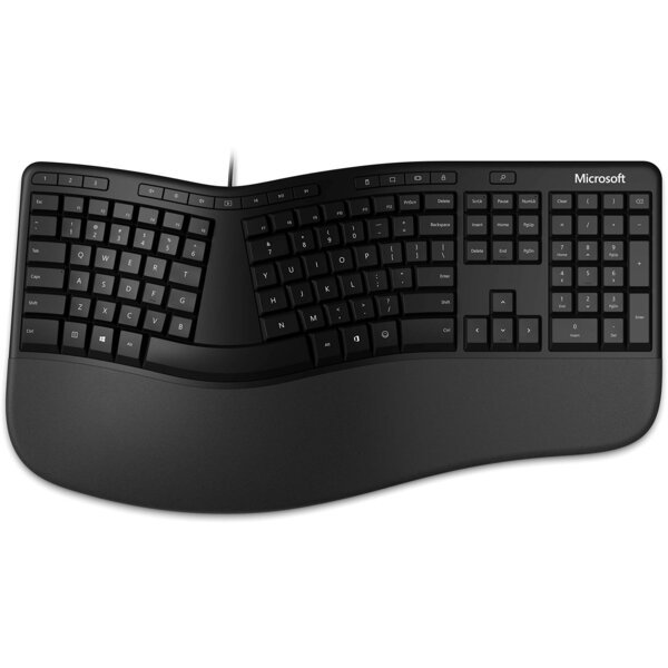 

Клавиатура Microsoft Ergonomic Keyboard USB UA/ENG/RU, black (LXM-00011)