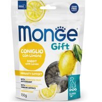 Ласощі для собак Monge Gift Dog Immunity support кролик з лимоном 150 г