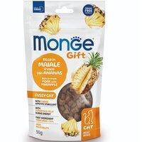 Ласощі для кішок Monge Gift Fussy cat свинина з ананасами 50 г