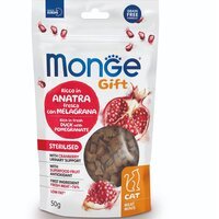 Ласощі для кішок Monge Gift Cat Sterilised качка з гранатом 50 г