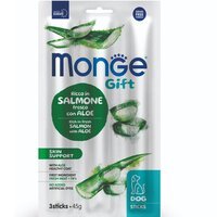 Ласощі для собак Monge Gift Dog Skin support лосось з алое 45 г