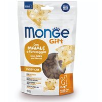 Ласощі для кішок Monge Gift Fussy Cat свинина та сир 60 г