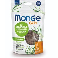 Ласощі для котів Monge Gift Cat Hairball лосось та котяча м`ята 60 г