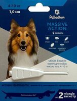 Капли для животных Palladium Massive Action для собак весом 4-10 кг 1/1 мл