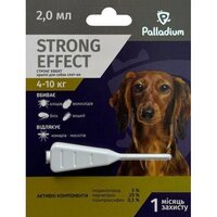 Краплі для тварин Palladium Strong Effect для собак вагою від 4 до 10 кг 1/2 мл