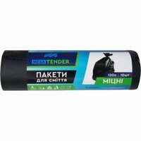 Пакети для сміття Mega Tender міцні 120л*10шт