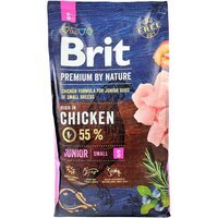 Сухой корм Brit Premium для молодых собак мелких пород весом 1-10кг с курицей от 1до 12 месяцев 8кг